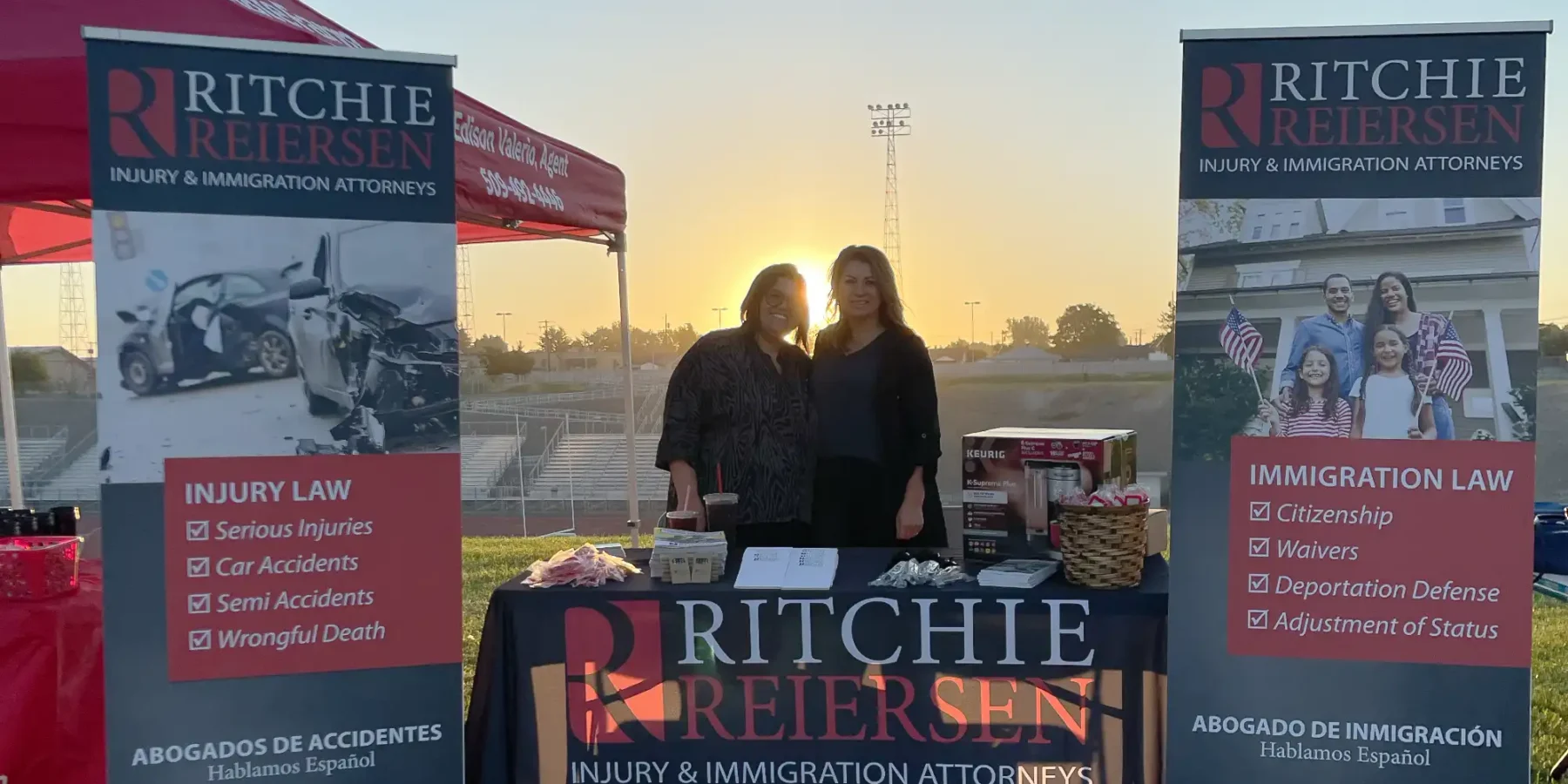 Ritchie Reiersen table at a community event